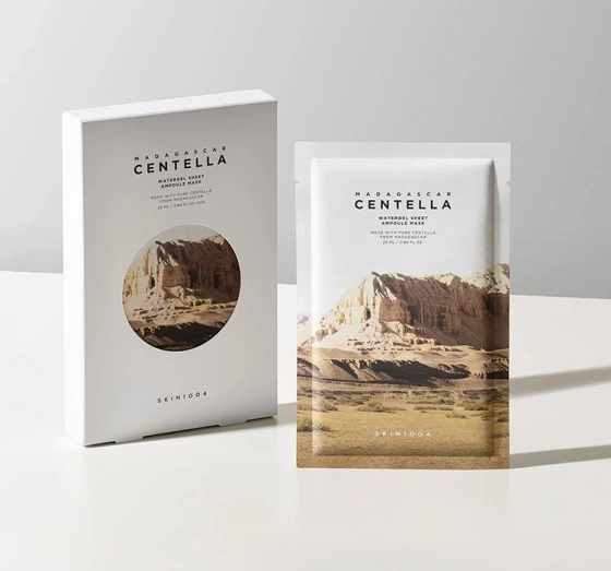 Нажмите на картинку, чтобы ее увеличить Skin1004 Madagascar Centella гидрогелевая тканевая маска для лица 5 x 25 мл