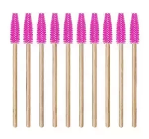 LASH BROW ЩІТОЧКА ДЛЯ ВІЙ І БРІВ У ФОРМІ СПІРАЛІ РОЖЕВА 10 ШТ