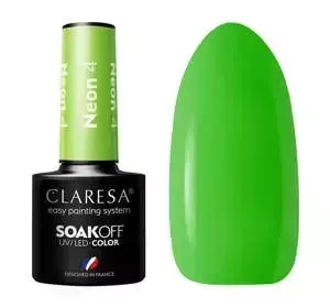 CLARESA SOAK OFF ГЕЛЬ-ЛАК NEON 4 5МЛ