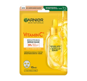 GARNIER SKIN NATURALS ТКАНИННА МАСКА З ВІТАМІНОМ C 28Г