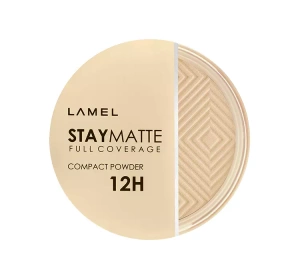 LAMEL STAY MATTE COMPACT POWDER ПРЕССОВАНАЯ КРОЮЩАЯ ПУДРА 401 PORCELAIN 12Г