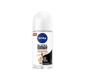 NIVEA BLACK&WHITE INVISIBLE ULTIMATE IMPACT 5IN1 АНТИПЕРСПІРАНТ ДЛЯ ЖІНОК ROLL  ON 50МЛ