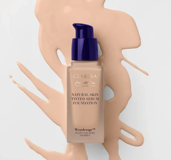 Claresa Care All Day увлажняющий тональный крем-сыворотка с натуральным финишем 2N Medium Neutral 32мл
