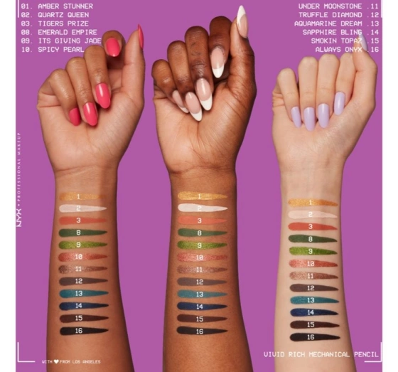 NYX PROFESSIONAL MAKEUP VIVID RICH АВТОМАТИЧНИЙ ОЛІВЕЦЬ ДЛЯ ОЧЕЙ 08 EMERALD EMPIRE 0,28Г