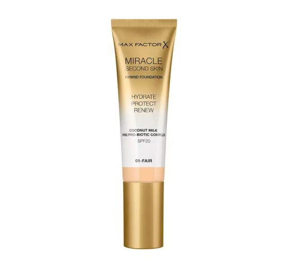 MAX FACTOR MIRACLE SECOND SKIN ТОНАЛЬНОЕ СРЕДСТВО 01 FAIR 30МЛ