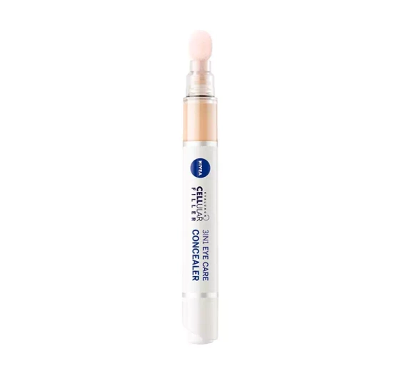 NIVEA CELLULAR HYALURON FILLER ТОНАЛЬНОЕ СРЕДСТВО ПОД ГЛАЗА 3В1 02 MEDIUM 4МЛ