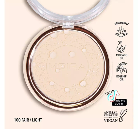 MOIRA SOFT FOCUS ВОДОСТІЙКА ФІКСУЮЧА ПУДРА ДЛЯ ОБЛИЧЧЯ 100 FAIR/LIGHT 11,5Г