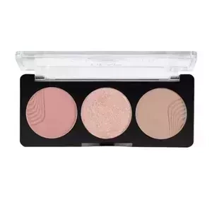HEAN GLOW NUDE PALETTE ПАЛЕТКА ДЛЯ ОБЛИЧЧЯ 3В1 DAYGLOW 8Г