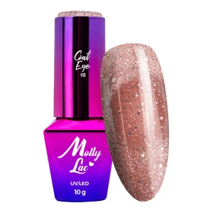 Molly Lac Cat Eye Foxy Eye гель лак 553 Radiant Brown 10 г