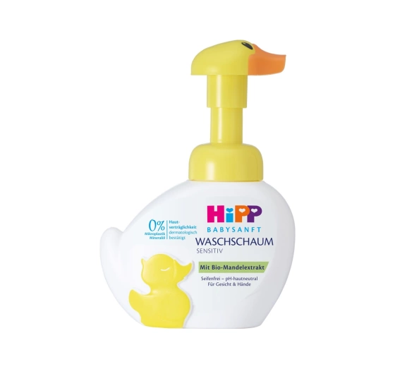 HiPP Babysanft Sensitive піна для миття рук та обличчя 250 мл