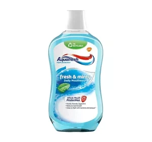 AQUAFRESH TRIPLE PROTECTION FRESH & MINTY ОПОЛІСКУВАЧ РОТОВОЇ ПОРОЖНИНИ 500МЛ