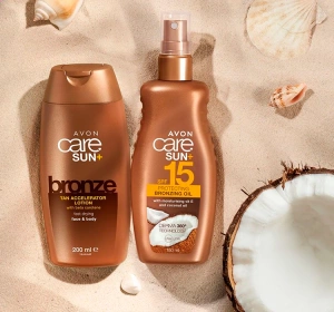 AVON CARE SUN+ BRONZE ОЛІЯ-СПРЕЙ ДЛЯ ПІДСИЛЕННЯ ЗАСМАГИ SPF15 150 МЛ