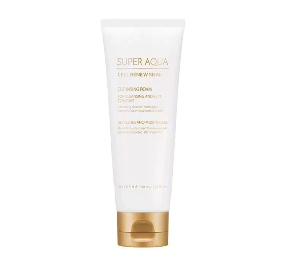MISSHA SUPER AQUA CELL RENEW SNAIL CLEANSING FOAM ОЧИЩАЮЧА ПІНКА 100МЛ
