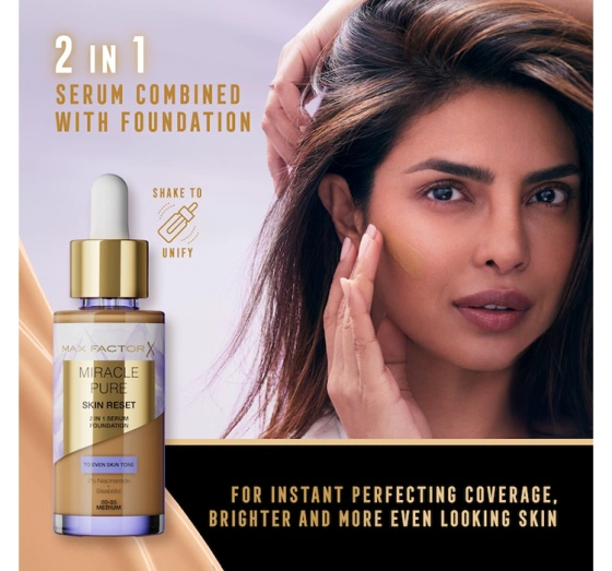 Max Factor Miracle Pure Skin Reset тональний засіб для обличчя 10-30 Fair 30мл
