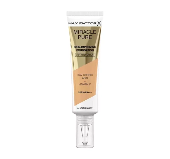 MAX FACTOR MIRACLE PURE ТОНАЛЬНИЙ ЗАСІБ ДЛЯ ПОКРАЩЕННЯ СТАНУ ШКІРИ 44 WARM IVORY 30МЛ
