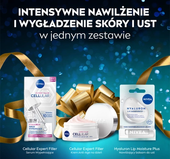 Нажмите на картинку, чтобы ее увеличить NIVEA Hyaluron Heroes набор косметики по уходу за лицом: сыворотка + крем SPF30 + бальзам для губ