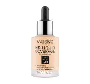 CATRICE HD LIQUID РІДКА МАСКУЮЧА ТОНАЛЬНА ОСНОВА 002 PORCELAIN BEIGE 30МЛ