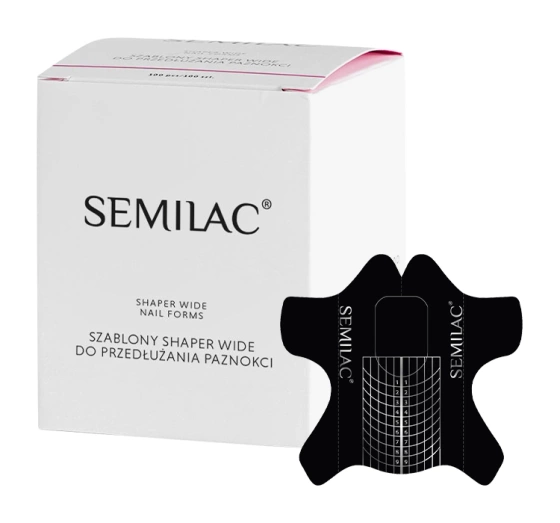 SEMILAC HARDI SHAPER WIDE ШАБЛОНИ ДЛЯ ПОДОВЖЕННЯ НІГТІВ 100 ШТУК
