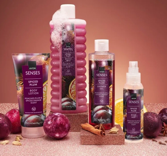 Avon Senses спрей для тела Spiced Plum 100 мл