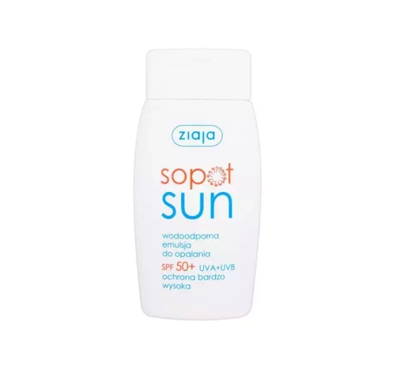 ZIAJA SOPOT SUN ЕМУЛЬСІЯ ДЛЯ ЗАСМАГИ SPF50 125 МЛ