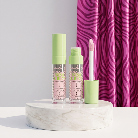 Нажмите на картинку, чтобы ее увеличить Lovely Fresh & Juicy Camouflage розовый корректор для лица 4,5 г
