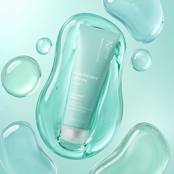 Nacomi Next Level Pure Balance Oil-Free Cream увлажняющий крем для жирной и комбинированной кожи 40 мл