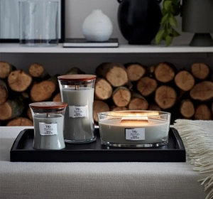 Woodwick Large Jar Candle ароматическая свеча Fireside 610 г