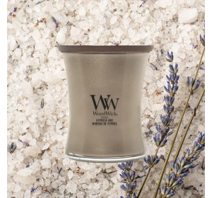 Woodwick Medium Jar Candle ароматична свічка Cypress Ore 275 г
