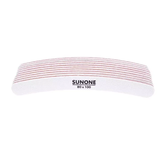 SUNONE НАБІР ПИЛОЧОК ДЛЯ НІГТІВ БАНАН 80/100 10 ШТУК