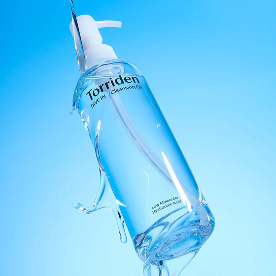 Torriden Dive In Cleansing Oil масло для снятия макияжа и очищения кожи лица с низкомолекулярной гиалуроновой кислотой 200 мл