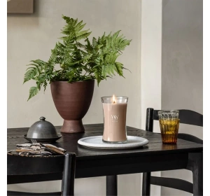 Woodwick Large Jar Candle ароматическая свеча Patchouli Creme 610 г
