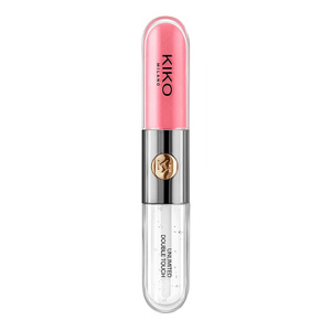KIKO Milano Unlimited Double Touch двоетапна рідка помада 111 Satin Pink Camellia 2x3мл
