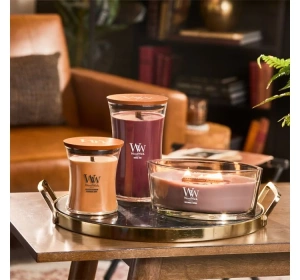 Woodwick Elipse Jar Candle ароматична свічка Patchouli Creme 453,6 г