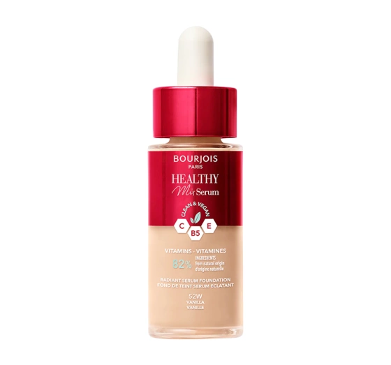 BOURJOIS HEALTHY MIX CLEAN ТОНАЛЬНАЯ СЫВОРОТКА 52W VANILLA 30МЛ