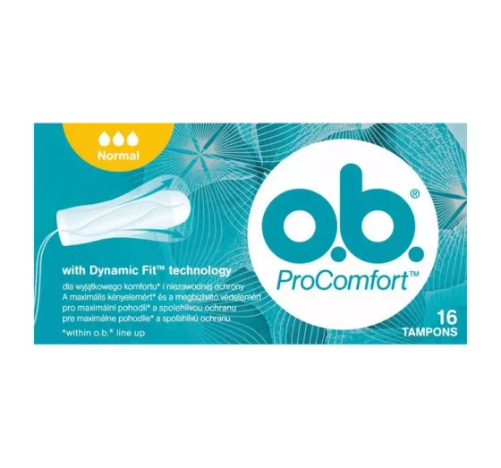 O.B. PRO COMFORT ТАМПОНЫ NORMAL 16 ШТУК