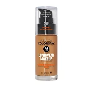 REVLON COLORSTAY ТОНАЛЬНИЙ ЗАСІБ З ВІТАМІНОМ E ДЛЯ ЖИРНОЇ ШКІРИ 330 NATURAL TAN 30МЛ