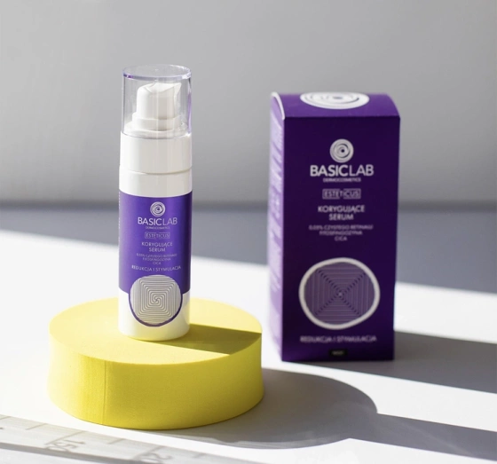 Нажмите на картинку, чтобы ее увеличить BasicLab Esteticus корректирующая сыворотка для лица 0,05% чистого ретиналя 30 мл
