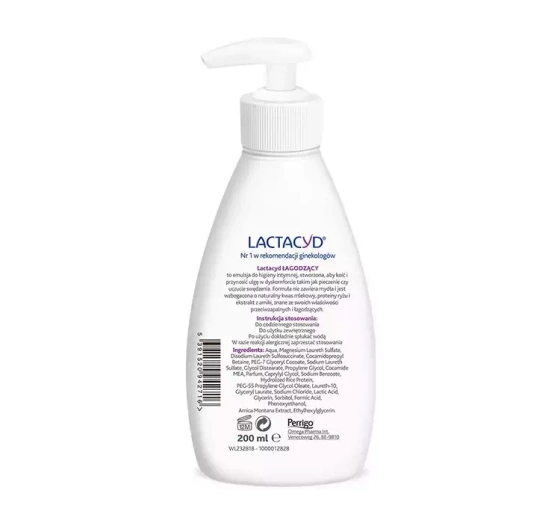 LACTACYD УСПОКАИВАЮЩИЙ ГЕЛЬ ДЛЯ ИНТИМНОЙ ГИГИЕНЫ ДЛЯ СНИЖЕНИЯ РАЗДРАЖЕНИЙ С ДОЗАТОРОМ 200МЛ