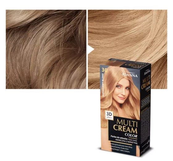 JOANNA MULTI CREAM COLOR КРАСКА ДЛЯ ВОЛОС 30 KARMELOWY BLOND