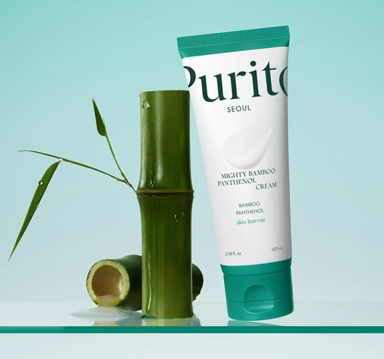 Purito Mighty Bamboo Panthenol успокаивающий крем для лица 100 мл