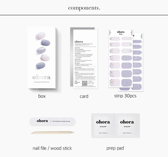 OHORA ГЕЛЕВЫЕ НАКЛЕЙКИ ДЛЯ НОГТЕЙ AFTERGLOW