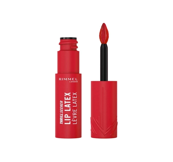 Нажмите на картинку, чтобы ее увеличить Rimmel Thrill Seeker Lip Latex жидкая помада для губ 400 Rimmel Red 6мл