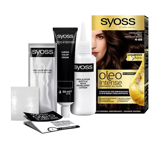 SYOSS OLEO INTENSE ФАРБА ДЛЯ ВОЛОССЯ БЕЗ АМІАКУ 4-86 CHOCOLATE BROWN