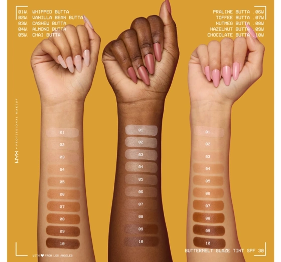 NYX Professional Makeup Buttermelt Glaze тональний крем SPF30 06 Praline Butta 30 мл