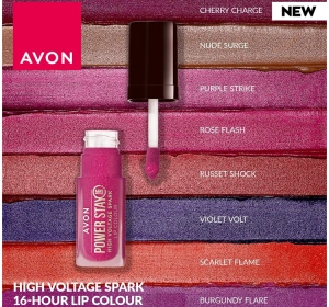 AVON POWER STAY РІДКА ПОМАДА ДЛЯ ГУБ SCARLET FLAME 7МЛ