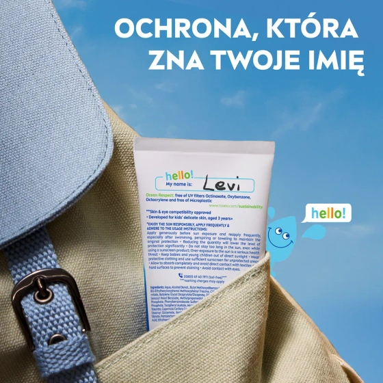 NIVEA SUN Kids Daily UV Protect дитячий бальзам для засмаги для обличчя та тіла SPF50+ 100 мл