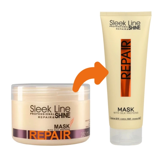 STAPIZ SLEEK LINE REPAIR РЕГЕНЕРИРУЮЩАЯ МАСКА С ШЕЛКОМ 250МЛ