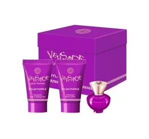 VERSACE DYLAN PURPLE POUR FEMME ПАРФУМОВАНА ВОДА 5МЛ + БАЛЬЗАМ 25МЛ + ГЕЛЬ 25МЛ