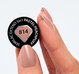 SEMILAC EXTEND 5в1 БАЗА ЛАК ТОП 814 PASTEL PEACH 7МЛ