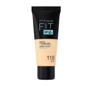 MAYBELLINE FIT ME МАТИРУЮЩЕЕ ТОНАЛЬНОЕ СРЕДСТВО 118 NUDE